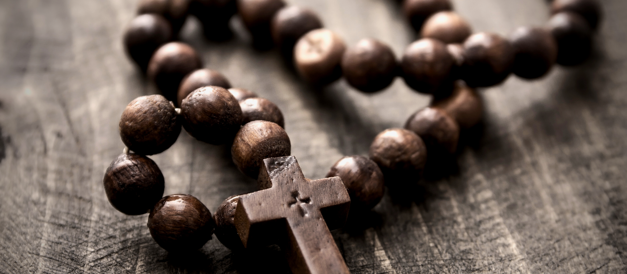 Photo of wooden rosary beads